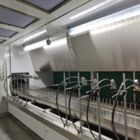 Ligne de production automatique de pulvérisation UV CCZK-UVA pour le traitement par pulvérisation en masse des réflecteurs en plastique des lampes de voiture