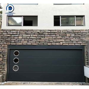 Porte de garage en aluminium à panneaux larges Prima, portes de garage modernes pour appartement et maison privée - Product Image 3