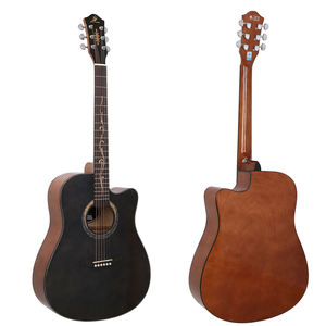 Guitarra Acústica de Marca Personalizada OEM/ODM de Guizhou, China, Guitarra Electroacústica con Cutaway y Acabado Mate de Importación - Product Image 4