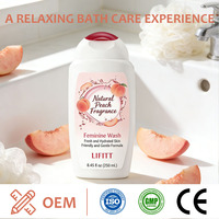 Personnalisez votre marque : Soin féminin, Huile de graines de fleur de bassin blanc, Extrait de pêche, Équilibre du pH, Nettoyant vaginal, Lavage Yoni