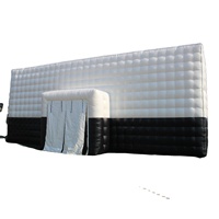 Tente gonflable personnalisée en PVC, grande tente de réception pour mariage, pavillon mobile portable pour événements, tente de fête, tente de discothèque, tente cube gonflable