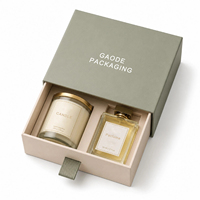 Boîtes cadeaux personnalisées en gros avec tiroir coulissant pour flacons de parfum, boîtes rigides de luxe imprimées pour bougies