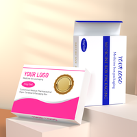 Boîtes d'emballage en carton pliable biodégradable pour médicaments pharmaceutiques, emballage en papier pour médicaments liquides