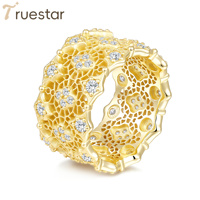 Vente Flash en Direct : Bague en Argent S925 Creuse avec Finition Brossée et Bordure Dentelle, Ornée de Moissanite, pour Femme
