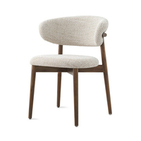 Chaises de salle à manger modernes en bois massif pour la maison, écologiques et durables, avec revêtement amovible pour restaurants et hôtels