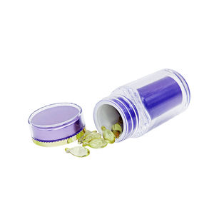 45ml Purple Violet PS Capsule Jar <b>Preforms</b> Bottle Pill Bottle With Desiccant Cap - Product Image 3