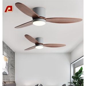 <span class=keywords><strong>Ventilateur</strong></span> <span class=keywords><strong>de</strong></span> <span class=keywords><strong>plafond</strong></span> moderne en bois massif à 3 pales <span class=keywords><strong>avec</strong></span> moteur DC, lumière <span class=keywords><strong>LED</strong></span>, 52 pouces, variateur d'intensité, télécommande, lampes <span class=keywords><strong>de</strong></span> salon - Product Image 5