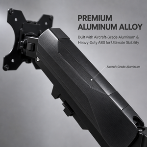 Nuovo Braccio per Monitor Ergonomico in Lega di Alluminio Aeronautico DS con Molla a Gas, Massimizza lo Spazio di Lavoro, 17-32 Pollici, 2,9 kg, VESA 75x75/100x100 - Product Image 3