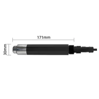 Sonde de qualité de l'eau numérique RS485 pour la conductivité, le pH, la salinité, la turbidité, le chlore, l'oxygène dissous, noir/argent, 1 an