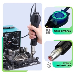 Station de soudage électrique 750W avec fer à souder, kit DIY, équipement de soudage, outil de réparation de puces PCB W263 - Product Image 5