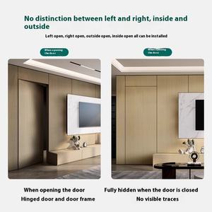 Регулируемый поперечный шарнир 180 градусов трехмерная Скрытая деревянная дверная фурнитура 180 градусов полностью открытая дверная фурнитура с подшипником нагрузки - Product Image 2