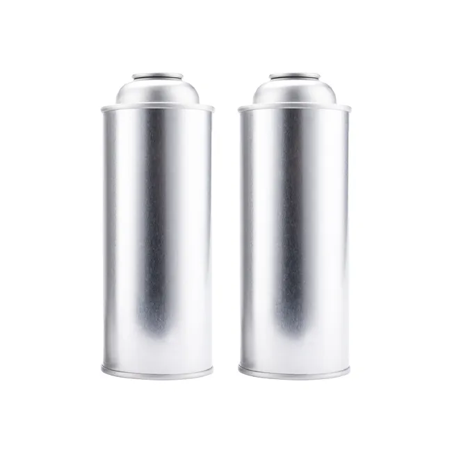 Custom Size Empty Straight-wall Can Butane Gas Aerosol Tin Can for Camping Trips