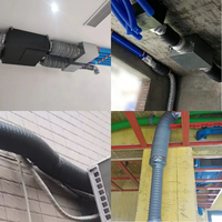 Manguera Silenciadora de Aluminio Ignífuga y Reductora de Ruido de Varios Tamaños - Silenciador para Sistemas HVAC