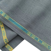 Tissu sur mesure en tr slub polyester viscose 300g/m, tissu de costume de luxe tr 80/20 sergé pour pantalon homme