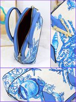 Sac à main tendance vintage en PU de haute qualité pour femme, motif rose dessin animé, avec deux anses – Nouvelle collection