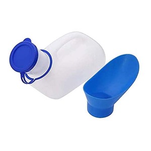 Garrafa de Urina Plástica Portátil de Grau Médico CE para Camping com Tampa e Funil Unissex para Idosos e Pessoas com Deficiência - Product Image 1