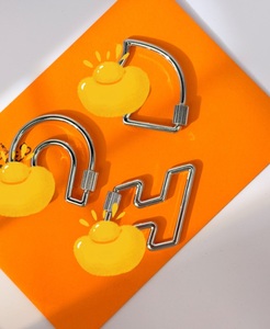 Ea612 Thông Minh Phần Cứng An Toàn Vòng Dễ Thương Chuỗi Bán Buôn Cho Phụ Nữ Chủ Acssesoriess Thiết Kế Logo Clip Tùy Chỉnh Kim Loại Móc Chìa Khóa - Product Image 2