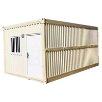 Conteneur de rangement pliable de 20 pieds, maison, portable, mobile, prêt à l'emploi, conteneur pliable préfabriqué, cabine/bureau/maison