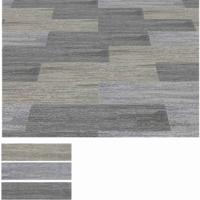 Dalles de moquette tuftées grises claires à motifs floraux en jacquard, ignifuges, antidérapantes, absorbantes du son, adaptées aux animaux domestiques, pour bureaux et maisons