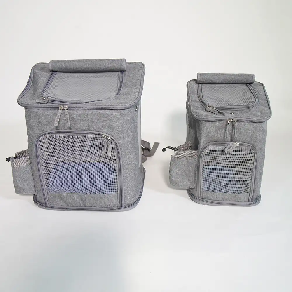 HQSLC — sac à dos pliable de transport en lin pour animaux de compagnie, étui respirant pour petits chiens et chats