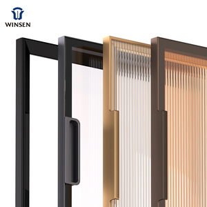 Portes de placard en aluminium OEM en gros, portes de cuisine en verre teinté, portes de meubles décoratifs de haute qualité en gros - Product Image 1