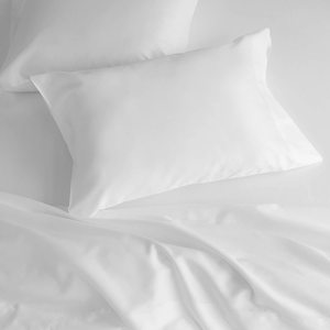 Linge d'Hôtel 5 Étoiles de Luxe, Couleur Unie Blanche, 100% Coton Égyptien Satiné Uni, Ensemble de Literie d'Hôtel, Housse de Couette et Draps d'Hôtel - Product Image 5