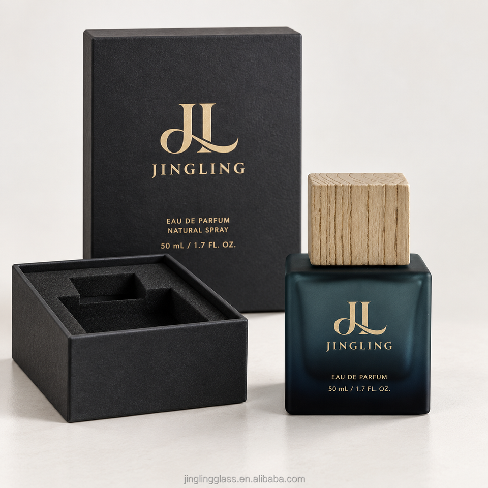 15ml 30ml 50ml 100ml Glass Perfume Bottle With Wooden Cap Empty ...