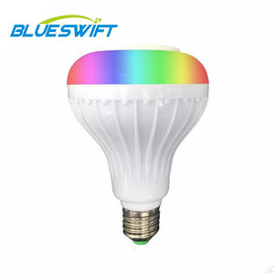 Bombillas <span class=keywords><strong>LED</strong></span> inteligentes para música, 12W, E27, RGB, altavoz <span class=keywords><strong>LED</strong></span> con 24 teclas de Control remoto - Product Image 3