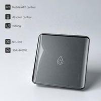Interrupteur mural intelligent ZigBee 3.0 30A pour climatisation et chaudière, compatible UE/Royaume-Uni, système de maison intelligente, application Smart Life, verre trempé
