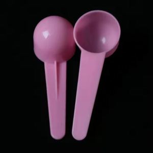 Cuillères doseuses en plastique PP transparentes blanches et roses 5G 10ml, écologiques, lavables au lave-vaisselle, pour café, protéines, lait en poudre, liquides - Product Image 2