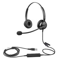 Auriculares con Cable para Call Center, Más Vendidos, con Cancelación de Ruido y Micrófono para Computadora y Teléfono