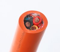 Isolation flexible en caoutchouc de silicone pour véhicule électrique Câble de cordon ca 1KV 1.5KV pour la charge EV