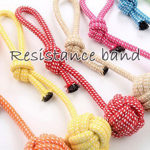Cuerda de algodón ecológica para perros, pelota de juguete de un solo bucle para tirar a mano, cachorro de peluche y Golden Retriever, juguete para perros grandes y pequeños - Product Image 5
