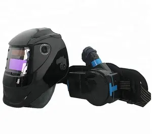 Duro sombrero casco de seguridad respirador con purificador de aire profesional casco de soldadura