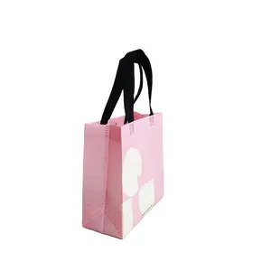 OEM Customized Logo Eco friendly hailight industry best laminated, non woven shopping tote bags supplier in Alibaba/