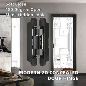 Bisagra Moderna Oculta de Aluminio 2D para Puerta, Capacidad de 50 kg, Cierre Suave, Bisagras para Ventana, Colores de Moda, para Dormitorio, Cocina, Entrada, Exterior - Product Image 2