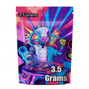 Bolsas de Papel de Aluminio y Poliéster con Logotipo Personalizado, Impresas, con Cierre Hermético, Resistentes al Olor, de 3.5g, 100 Unidades - Product Image 2