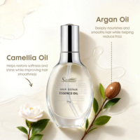 OAKAURA Minyak Argan Perawatan Rambut Minyak Esensial Camellia Minyak Bernutrisi untuk Rambut Kering Rusak Berujung Bercabang Unisex