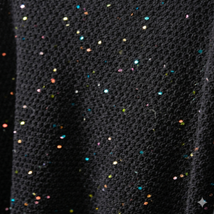 Maglione nero da donna con <span class=keywords><strong>paillettes</strong></span>, pullover in <span class=keywords><strong>maglia</strong></span> con glitter arcobaleno, cardigan ampio, top in <span class=keywords><strong>maglia</strong></span> lucido per feste - Product Image 3