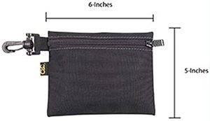 Accessoires de golf personnalisés, lot de marqueurs de balles de golf en toile, pochette en toile à fermeture éclair pour <span class=keywords><strong>tuteur</strong></span> de golf - Product Image 5