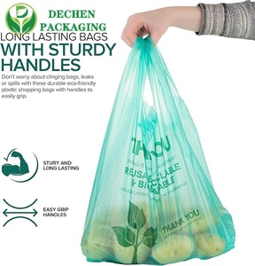 Custom Printed T Shirt Bags and Supermarket T Shirt Plastic Bags