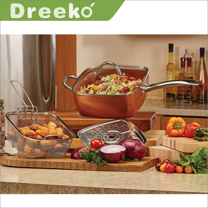 Bộ Chảo Rán Gốm Vuông Không Dính, 4 Chảo Dày 9.5 Inch 2.5Mm - Product Image 6