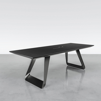 Meubles Table de conférence moderne de haute qualité Bureau de bureau Table de réunion extensible Hôtels Écoles Bois