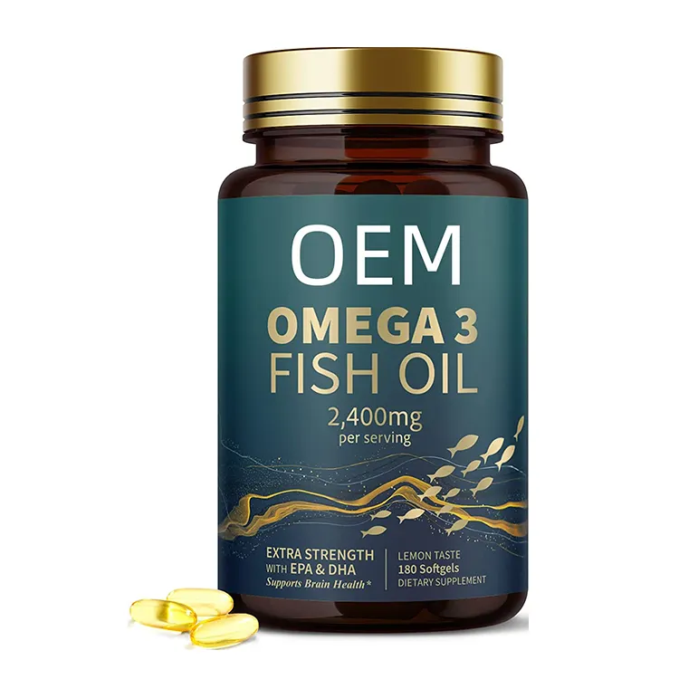 OEM omega 3 fish oil 1000mg Cod Liver Oil Softgels capsule