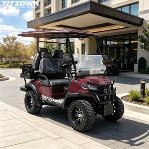 Voiturette de golf électrique personnalisable ZOWN 4 places avec tableau de bord numérique au design moderne, garantie de 2 ans pour les attractions touristiques - Product Image 4