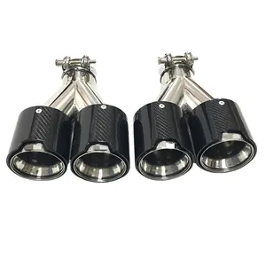 Universal M Performance Exhaust Tailpipe Muffler Tip for BMW M2 M3 M4 M5 M6 MP X1 X3 X4 X5 X6 Dual Carbon Fiber Exhaust Tip