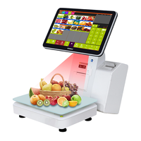 Timbangan Label POS Pencetak Barcode Pengenal AI Zhongji LS9 Terlaris dengan Sistem Operasi Windows, Wi-Fi 6, USB3.0 untuk Supermarket