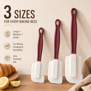 Vente directe fabricant : Spatule à silicone intégrée pour usage domestique, idéale pour la pâtisserie et la crème, ustensile essentiel, vente en gros - Product Image 2