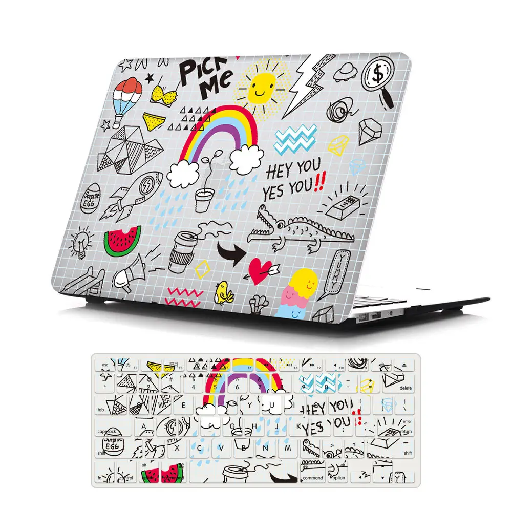 Laptop klavye koruyucu Macbook cilt klavye kapağı tam Set