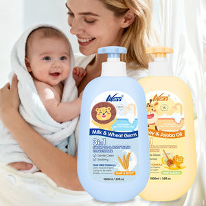 Champú y acondicionador para niños 3 en 1, lavado corporal, aroma natural de leche y miel, limpieza suave desde el cuidado del cabello hasta el cuidado corporal - Product Image 1